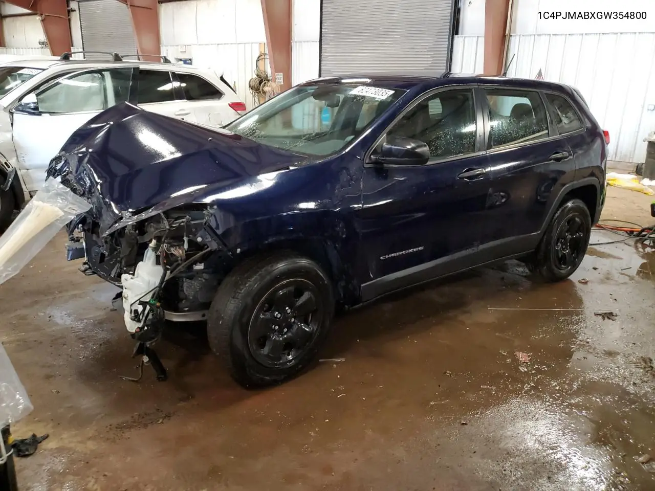 2016 Jeep Cherokee Sport VIN: 1C4PJMABXGW354800 Lot: 62473035