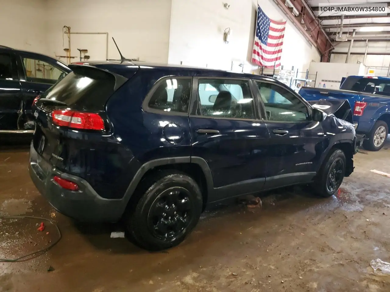 2016 Jeep Cherokee Sport VIN: 1C4PJMABXGW354800 Lot: 62473035