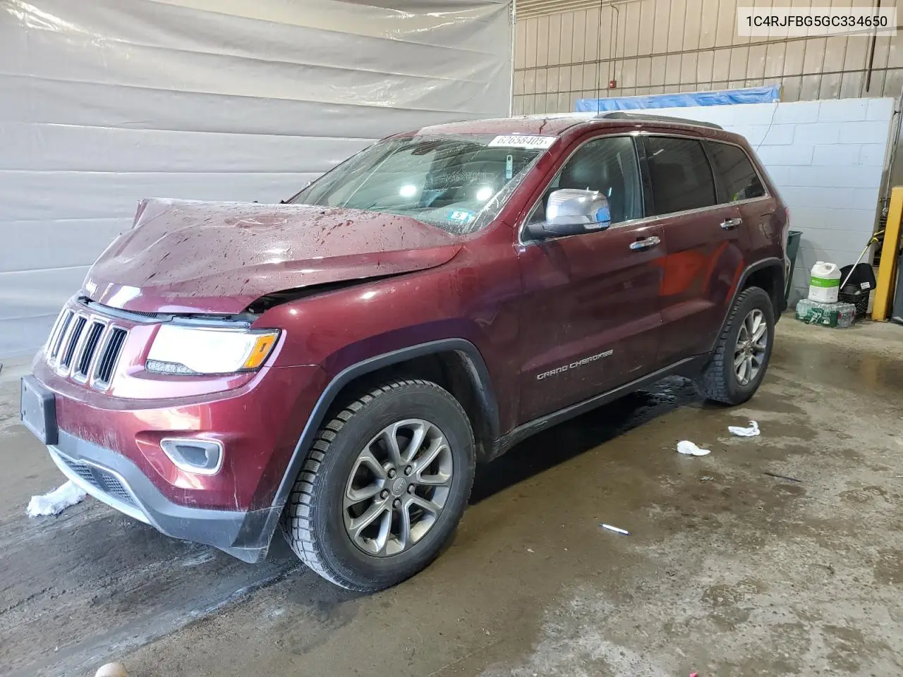 2016 Jeep Grand Cherokee Limited VIN: 1C4RJFBG5GC334650 Lot: 62658405