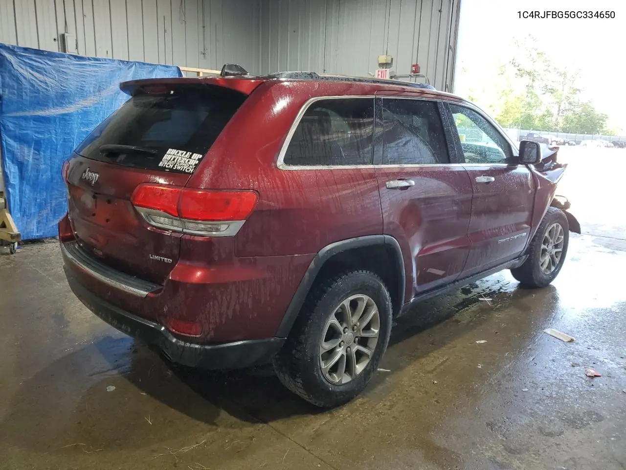 2016 Jeep Grand Cherokee Limited VIN: 1C4RJFBG5GC334650 Lot: 62658405