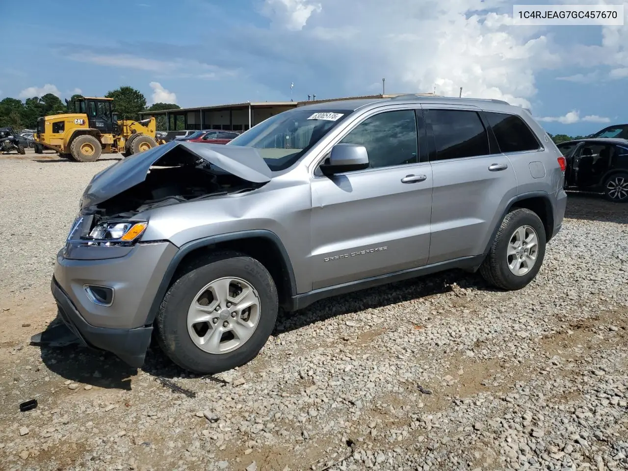 2016 Jeep Grand Cherokee Laredo VIN: 1C4RJEAG7GC457670 Lot: 63065175