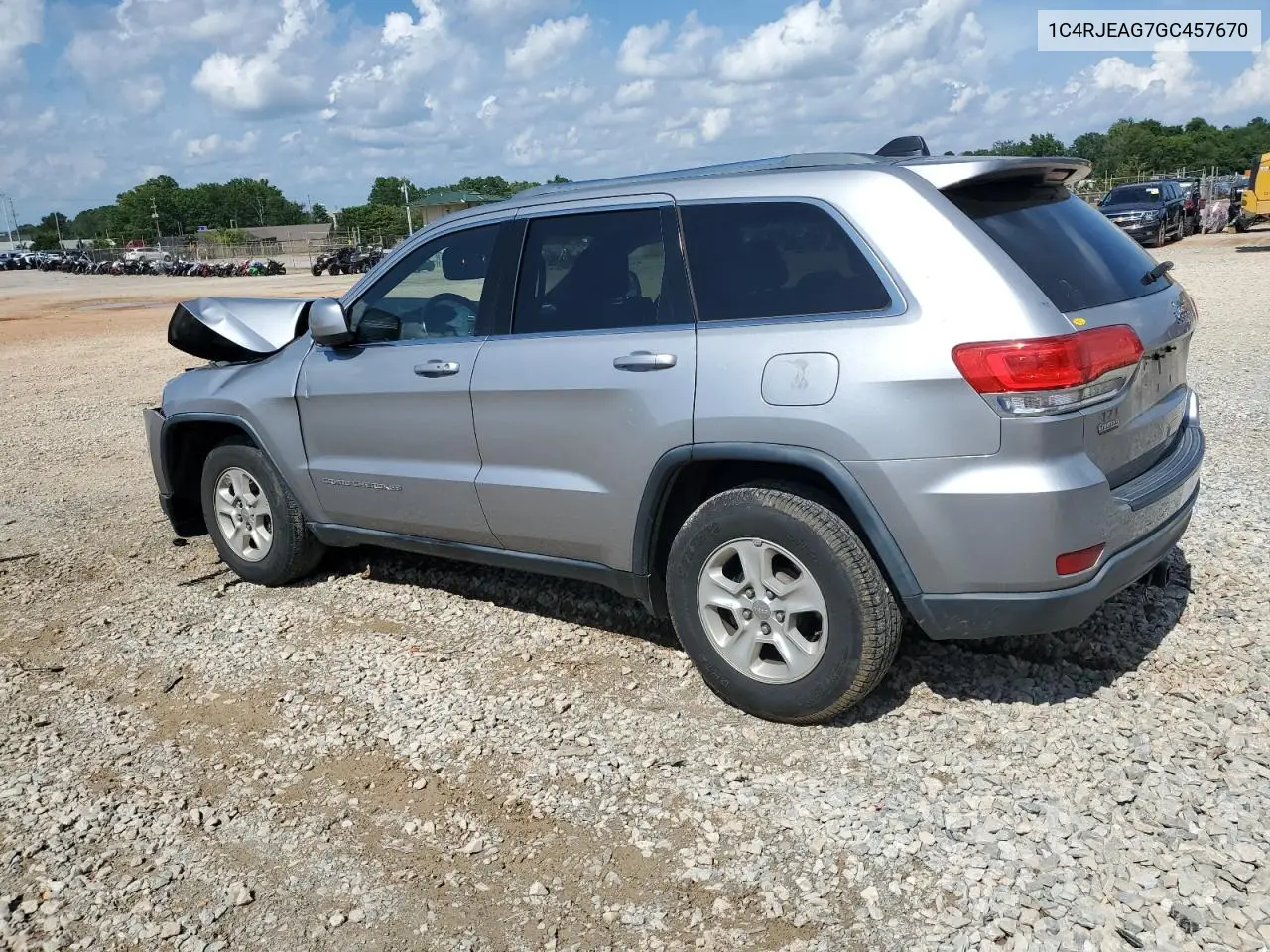 2016 Jeep Grand Cherokee Laredo VIN: 1C4RJEAG7GC457670 Lot: 63065175