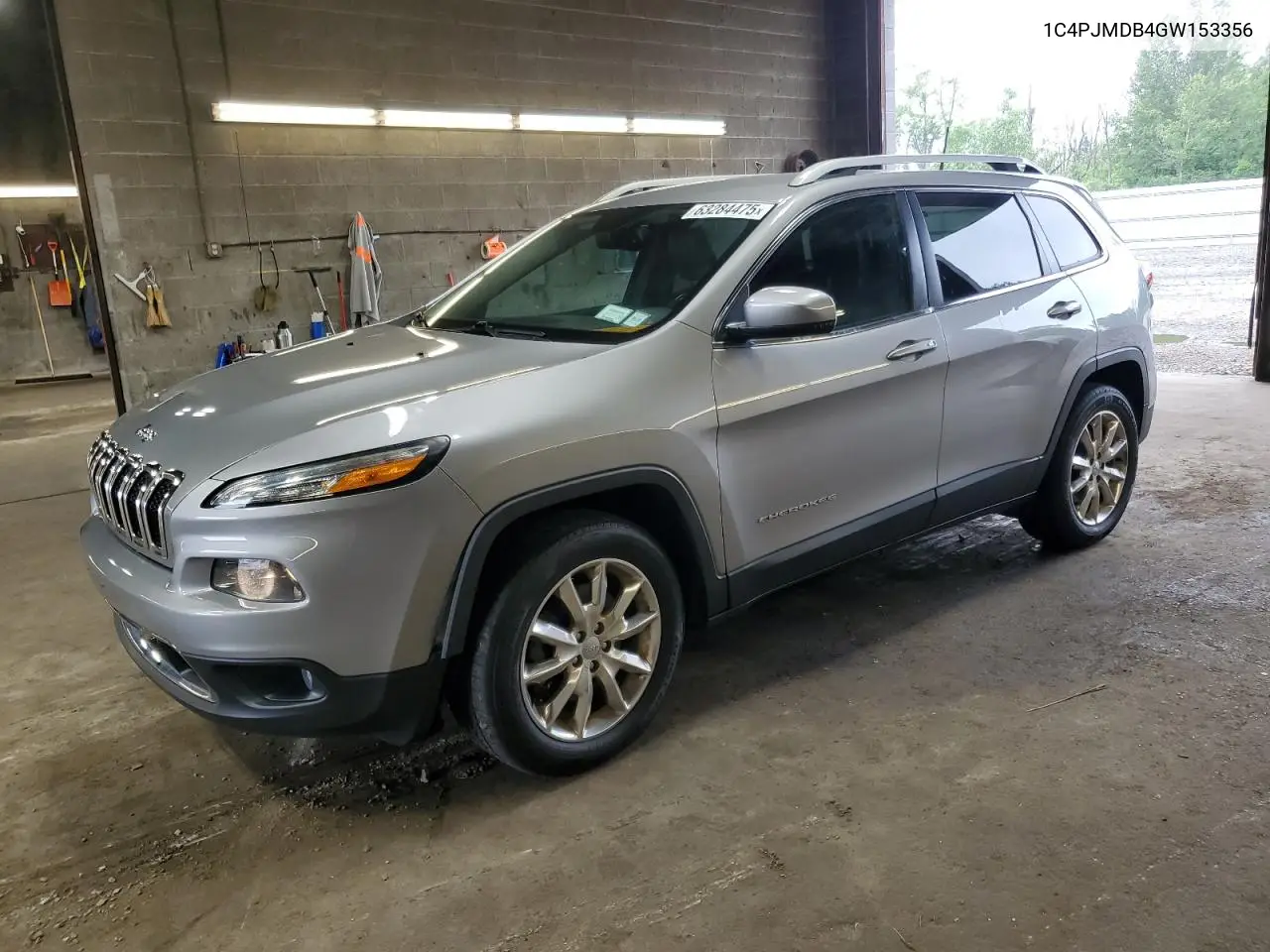 2016 Jeep Cherokee Limited VIN: 1C4PJMDB4GW153356 Lot: 63284475