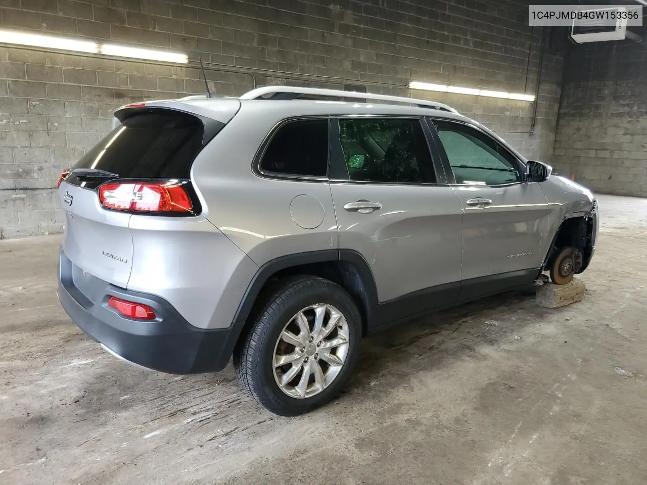 2016 Jeep Cherokee Limited VIN: 1C4PJMDB4GW153356 Lot: 63284475