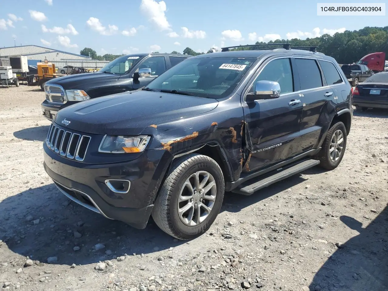 2016 Jeep Grand Cherokee Limited VIN: 1C4RJFBG5GC403904 Lot: 64147845