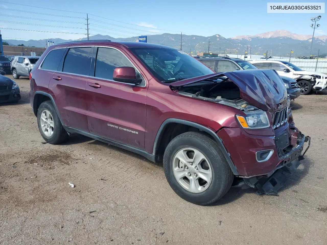 2016 Jeep Grand Cherokee Laredo VIN: 1C4RJEAG3GC453521 Lot: 65282905