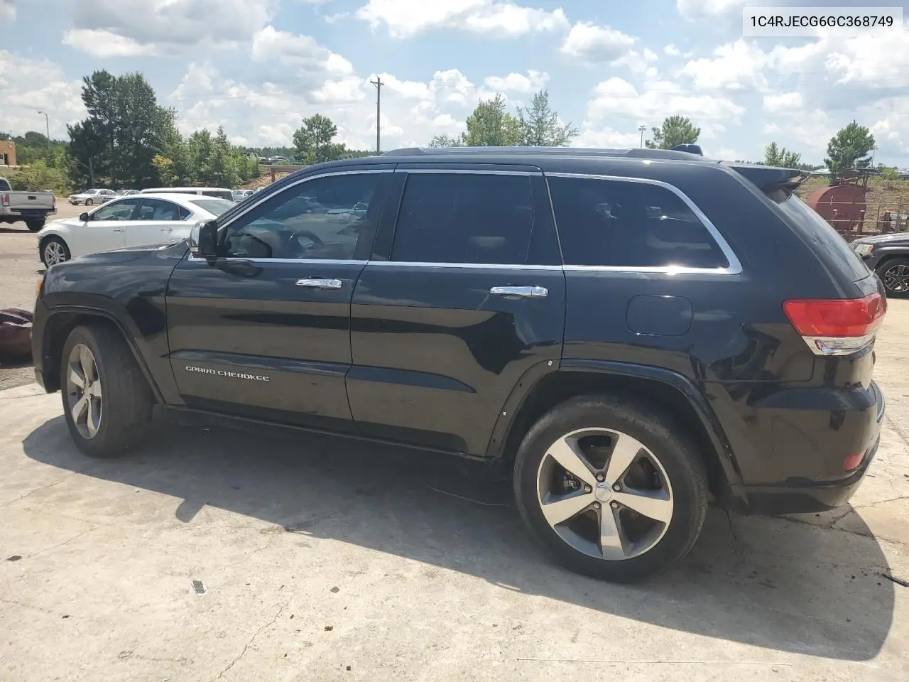 2016 Jeep Grand Cherokee Overland VIN: 1C4RJECG6GC368749 Lot: 65573475