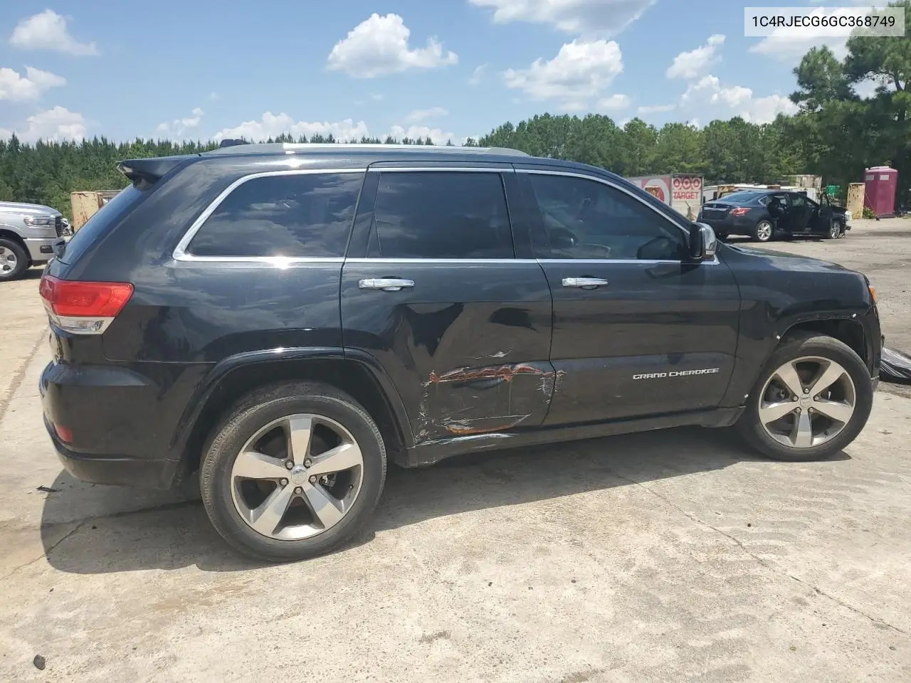 2016 Jeep Grand Cherokee Overland VIN: 1C4RJECG6GC368749 Lot: 65573475