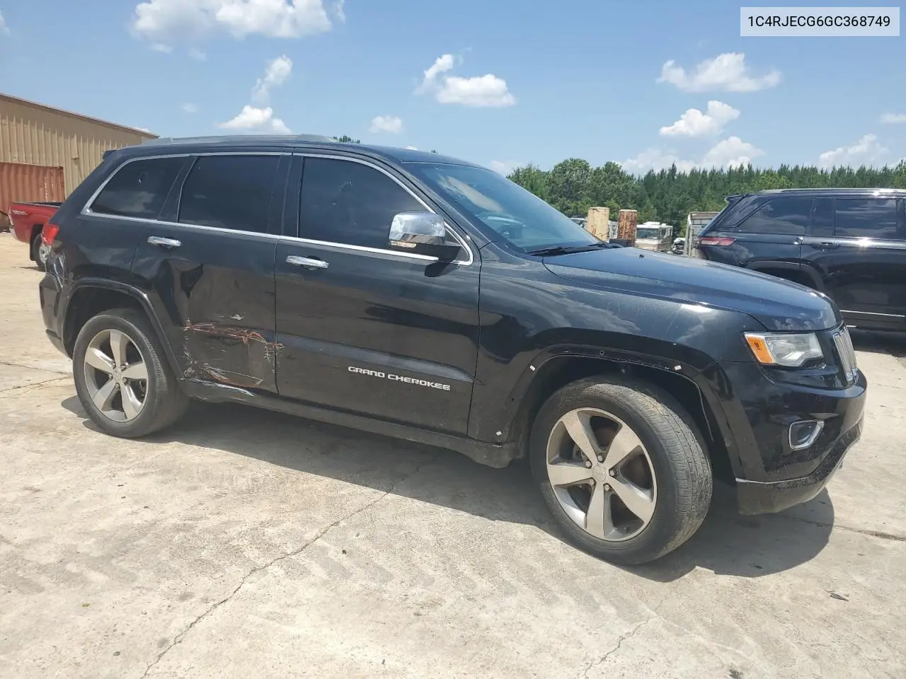 2016 Jeep Grand Cherokee Overland VIN: 1C4RJECG6GC368749 Lot: 65573475