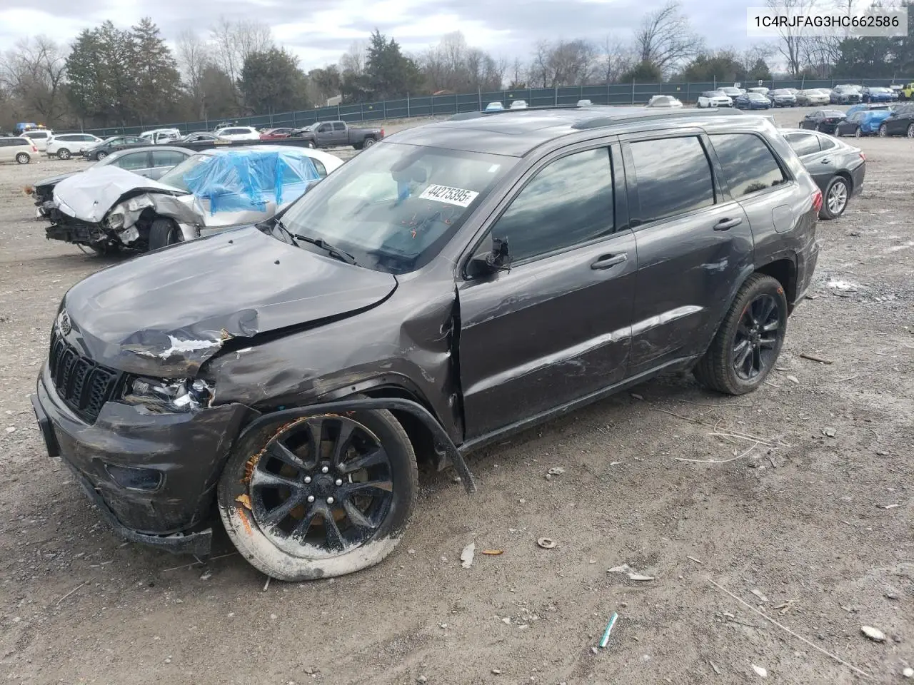 2017 Jeep Grand Cherokee Laredo VIN: 1C4RJFAG3HC662586 Lot: 44275395