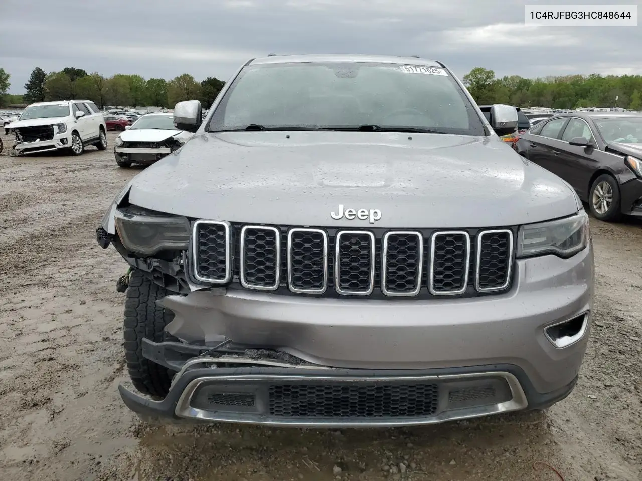 2017 Jeep Grand Cherokee Limited VIN: 1C4RJFBG3HC848644 Lot: 51771825