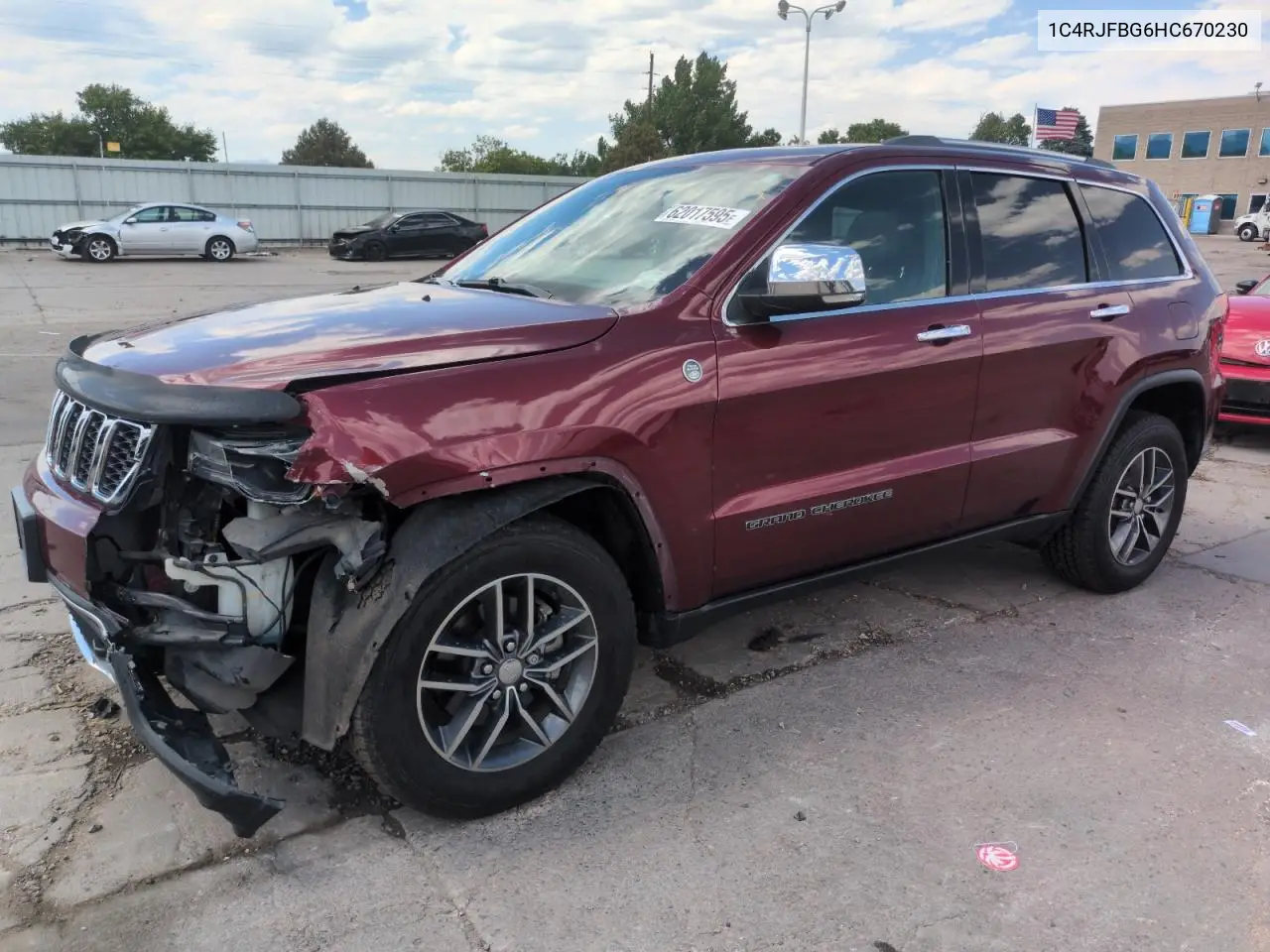 2017 Jeep Grand Cherokee Limited VIN: 1C4RJFBG6HC670230 Lot: 62017595