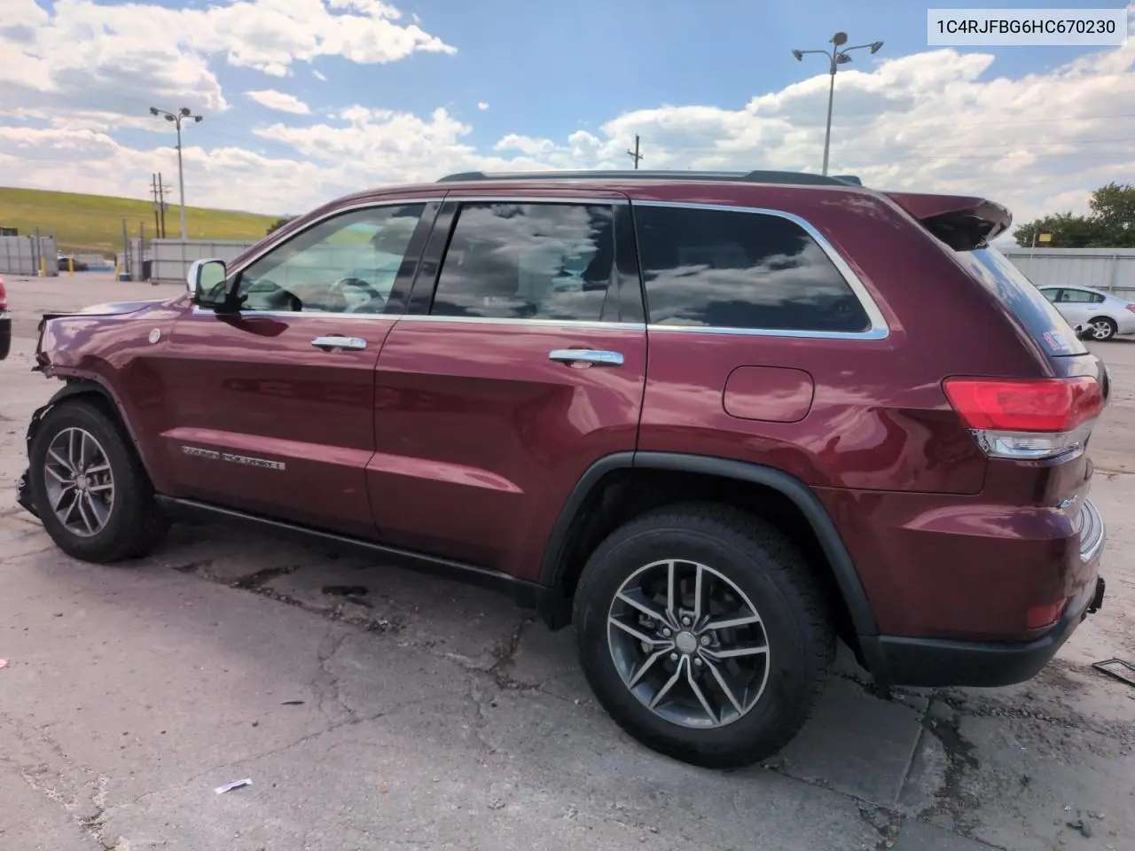 2017 Jeep Grand Cherokee Limited VIN: 1C4RJFBG6HC670230 Lot: 62017595