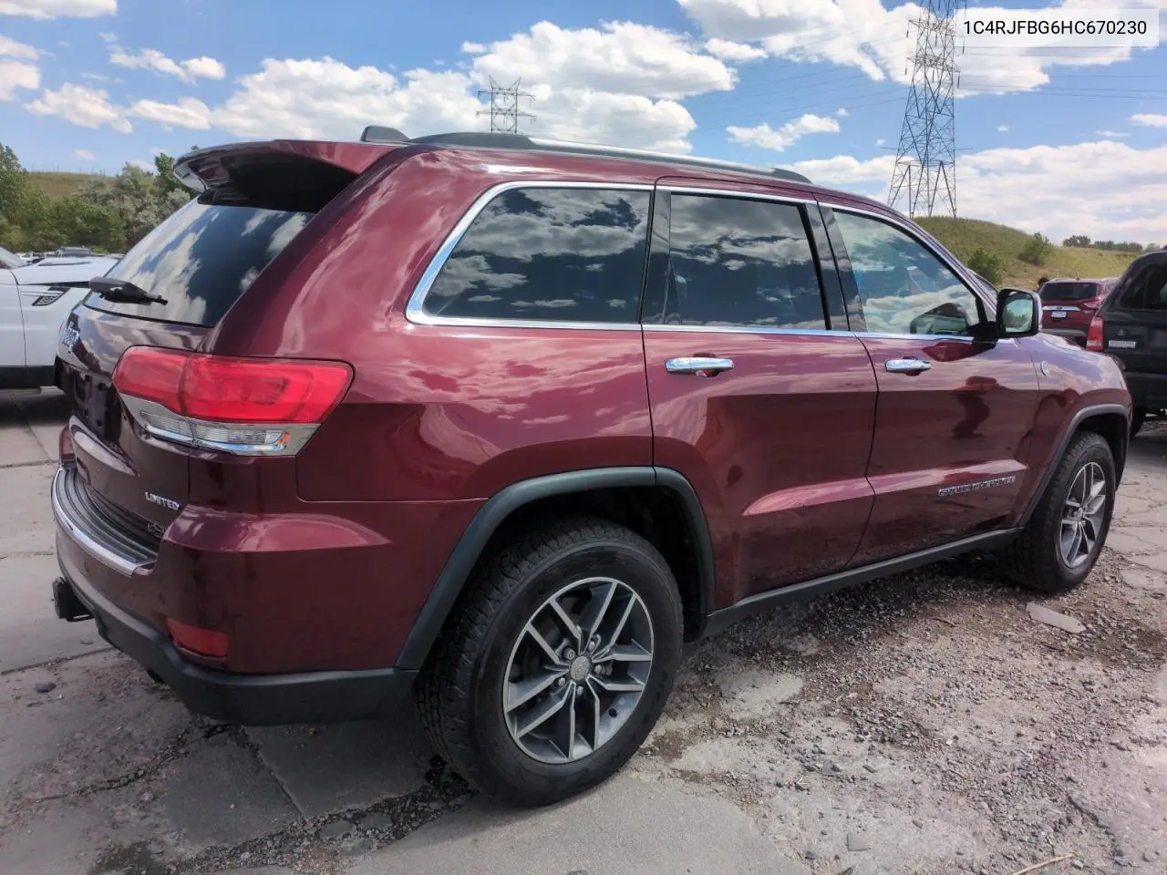 2017 Jeep Grand Cherokee Limited VIN: 1C4RJFBG6HC670230 Lot: 62017595