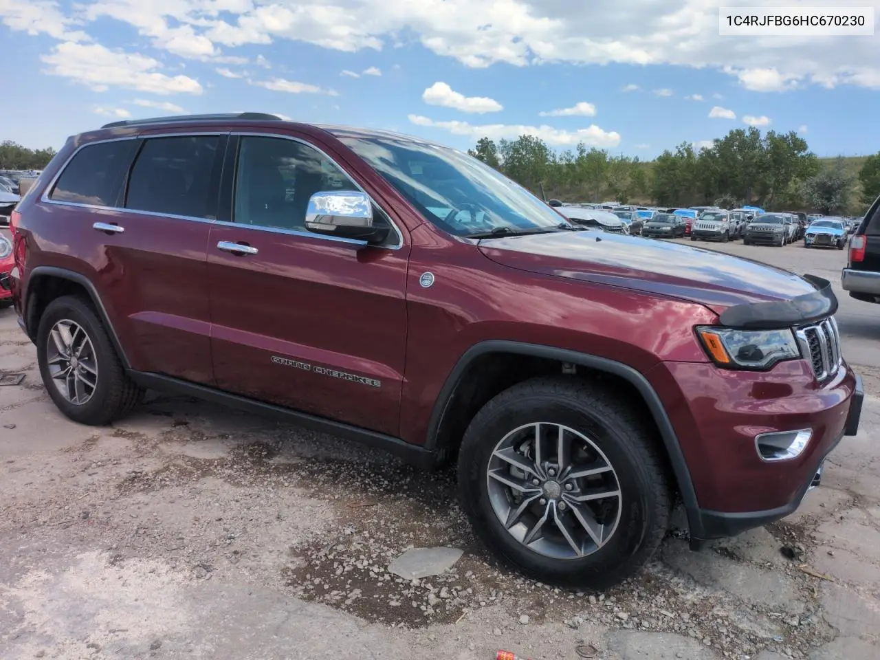 2017 Jeep Grand Cherokee Limited VIN: 1C4RJFBG6HC670230 Lot: 62017595