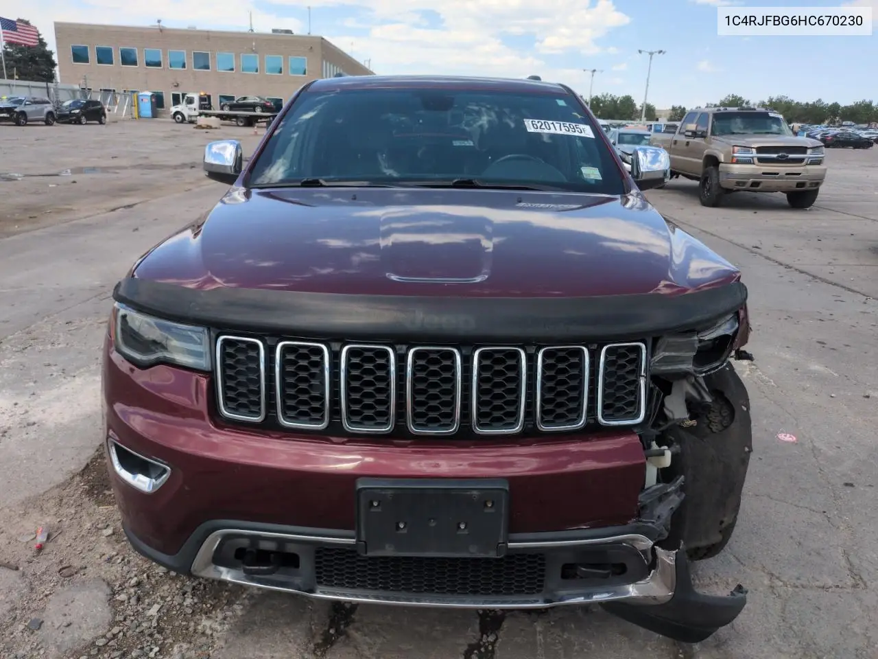 2017 Jeep Grand Cherokee Limited VIN: 1C4RJFBG6HC670230 Lot: 62017595