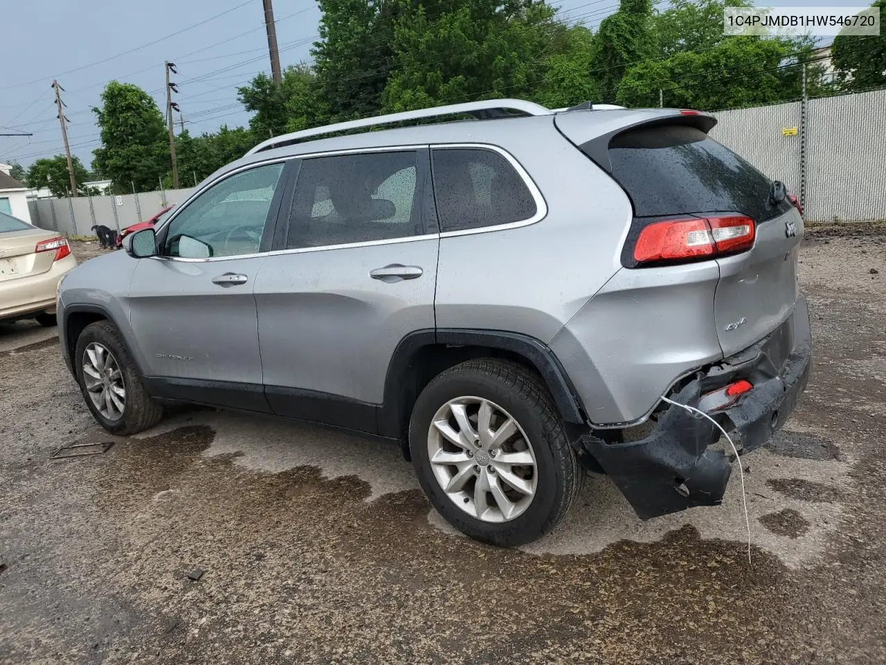 2017 Jeep Cherokee Limited VIN: 1C4PJMDB1HW546720 Lot: 62867905