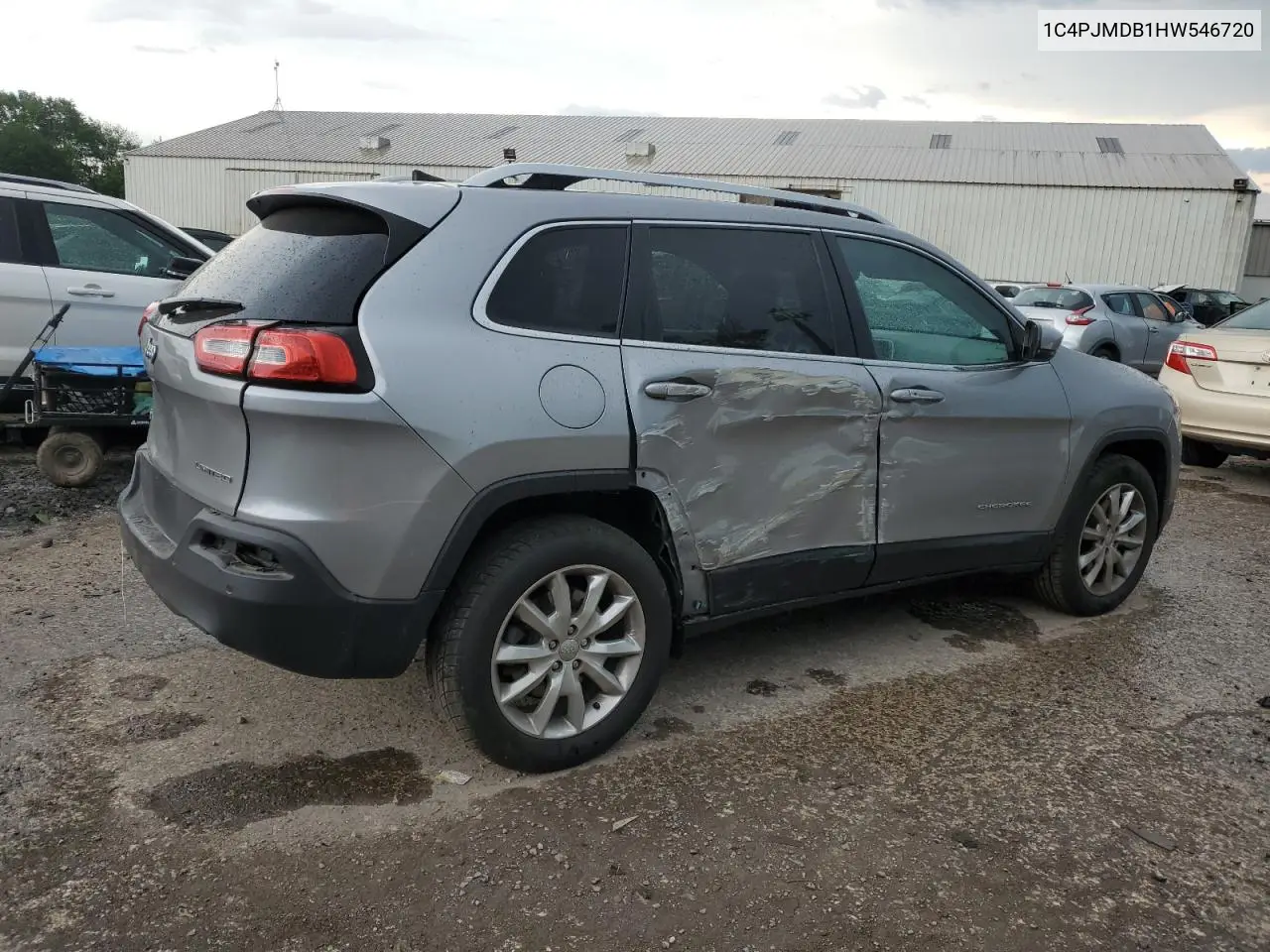 2017 Jeep Cherokee Limited VIN: 1C4PJMDB1HW546720 Lot: 62867905