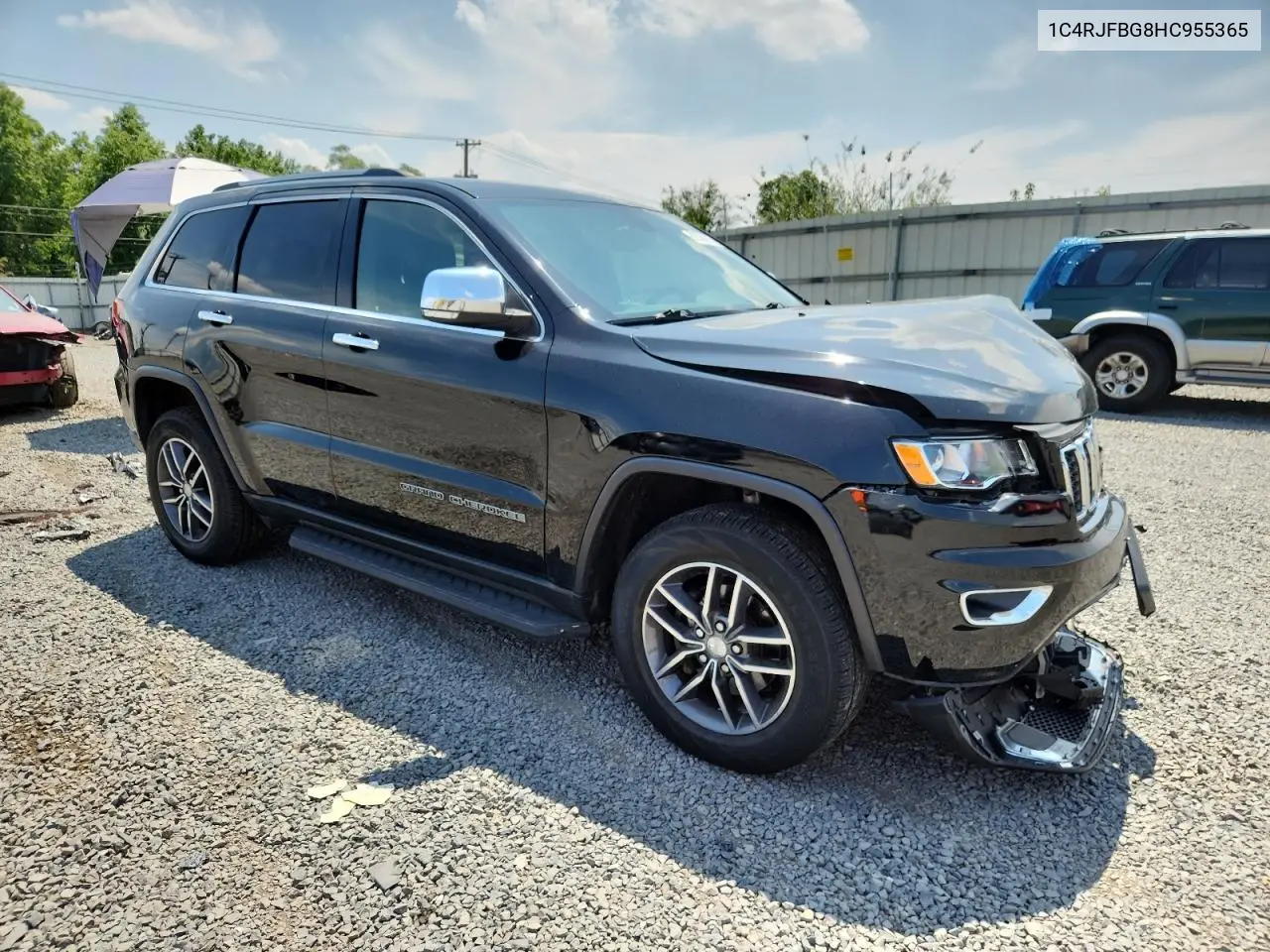 2017 Jeep Grand Cherokee Limited VIN: 1C4RJFBG8HC955365 Lot: 62906295
