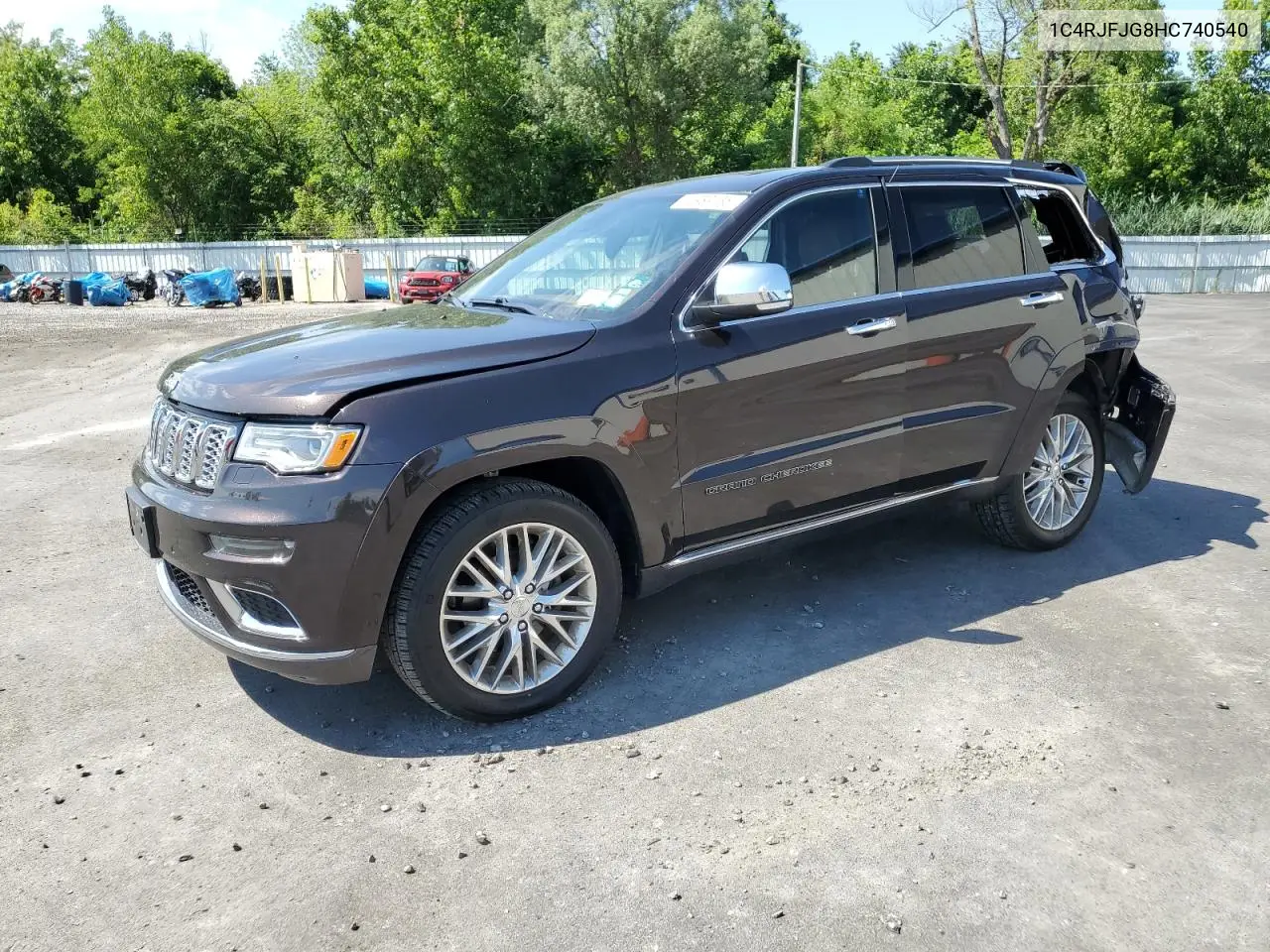 2017 Jeep Grand Cherokee Summit VIN: 1C4RJFJG8HC740540 Lot: 62989135