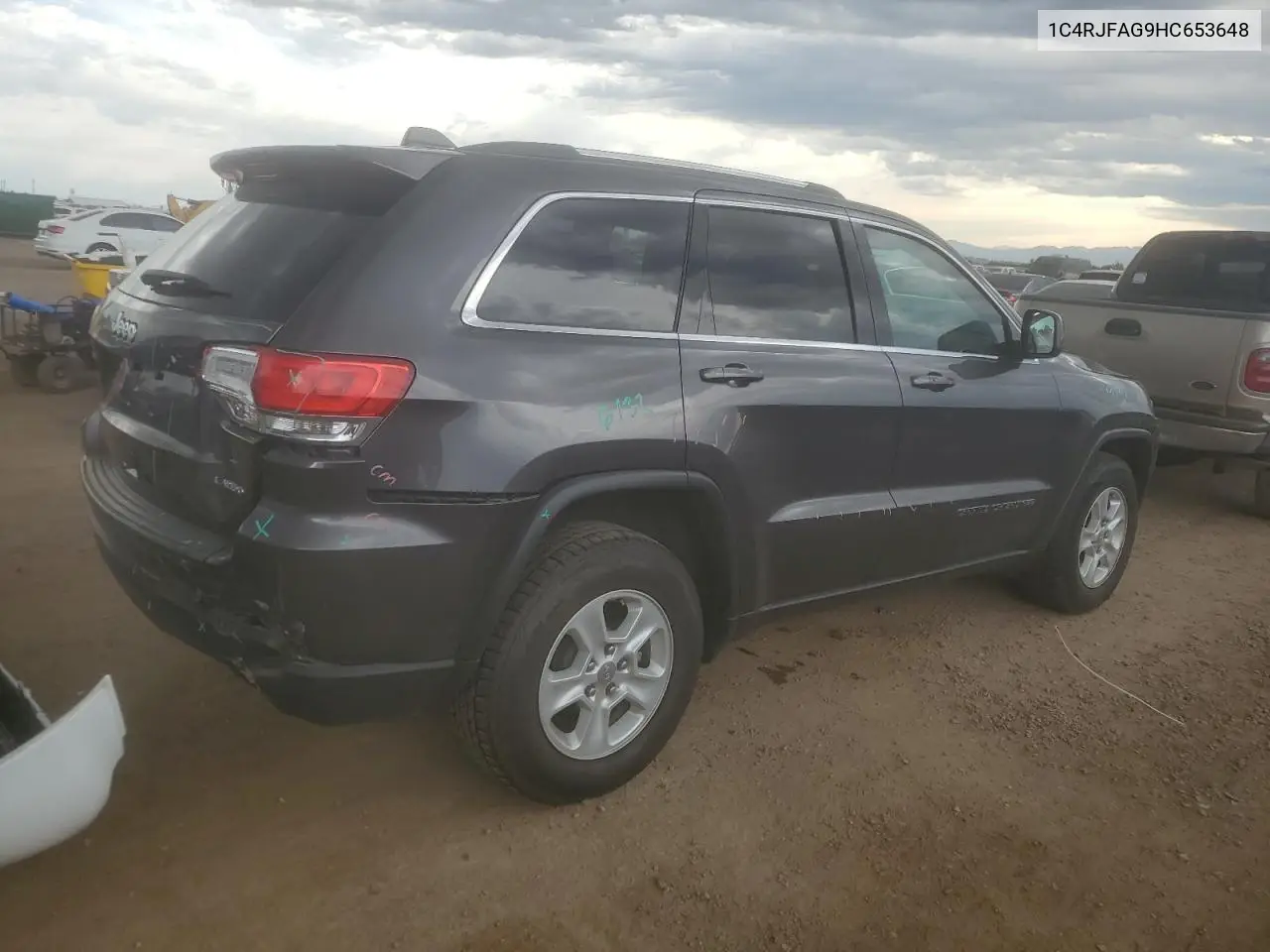 2017 Jeep Grand Cherokee Laredo VIN: 1C4RJFAG9HC653648 Lot: 63049635