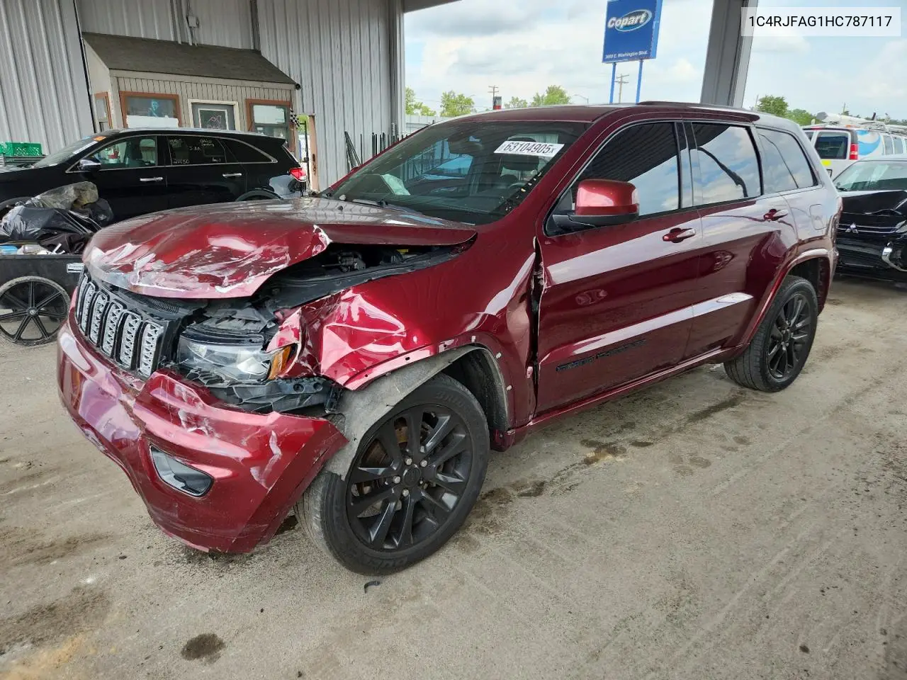 2017 Jeep Grand Cherokee Laredo VIN: 1C4RJFAG1HC787117 Lot: 63104905