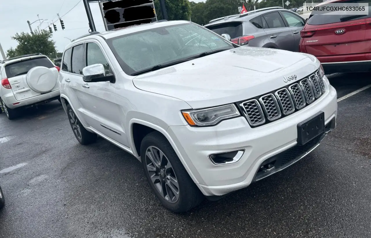 2017 Jeep Grand Cherokee Overland VIN: 1C4RJFCGXHC633065 Lot: 63276785
