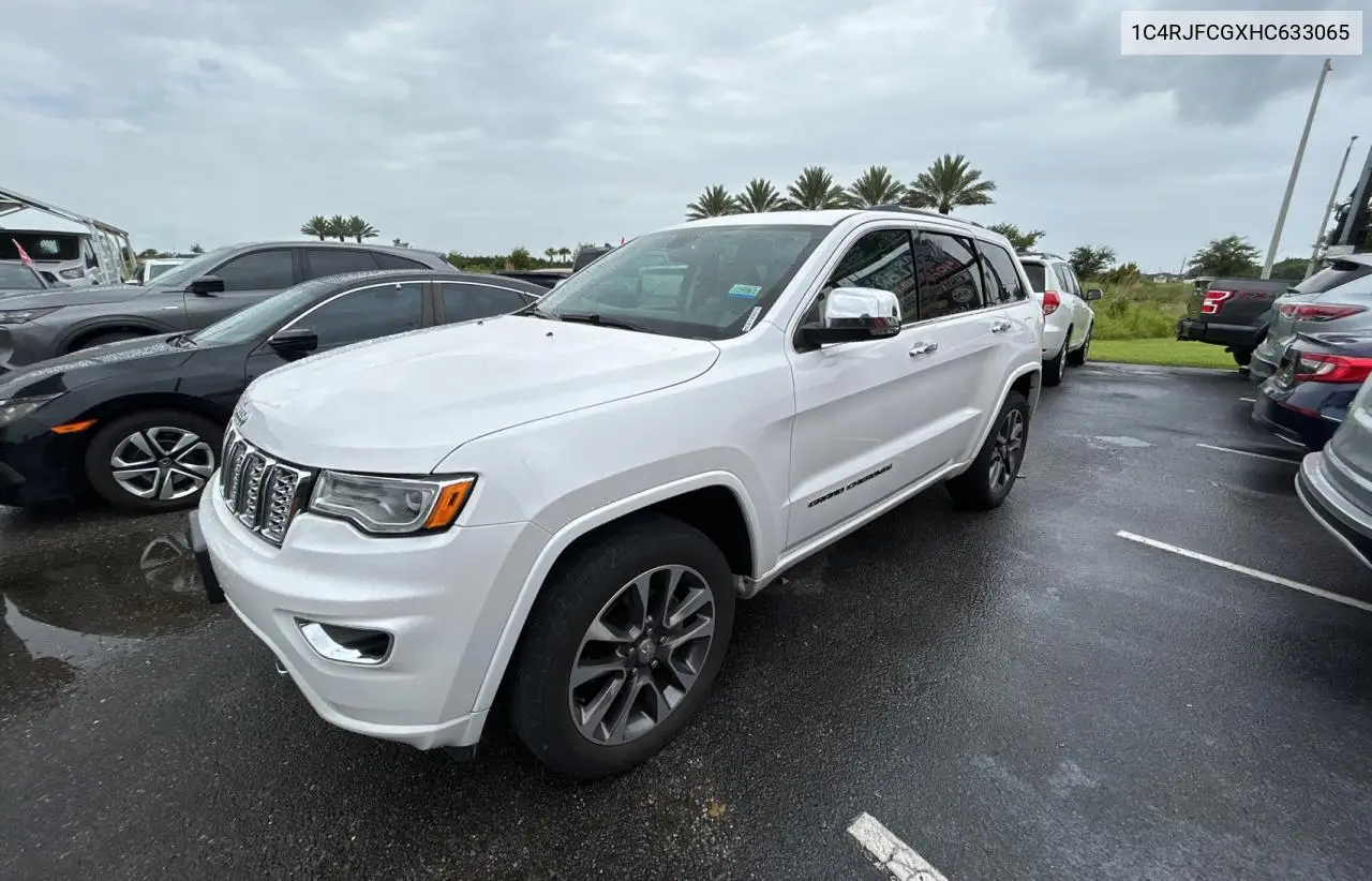 2017 Jeep Grand Cherokee Overland VIN: 1C4RJFCGXHC633065 Lot: 63276785