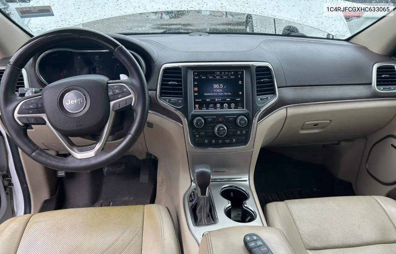 2017 Jeep Grand Cherokee Overland VIN: 1C4RJFCGXHC633065 Lot: 63276785