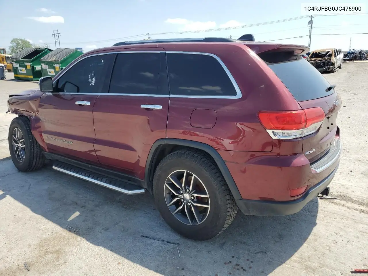2018 Jeep Grand Cherokee Limited VIN: 1C4RJFBG0JC476900 Lot: 53531235
