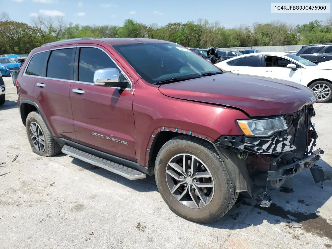 2018 Jeep Grand Cherokee Limited VIN: 1C4RJFBG0JC476900 Lot: 53531235