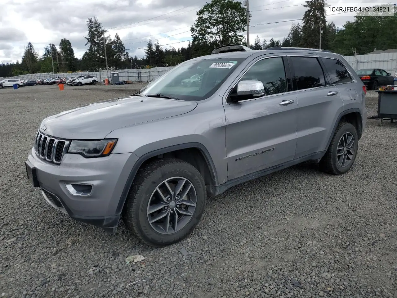2018 Jeep Grand Cherokee Limited VIN: 1C4RJFBG4JC134821 Lot: 56926605