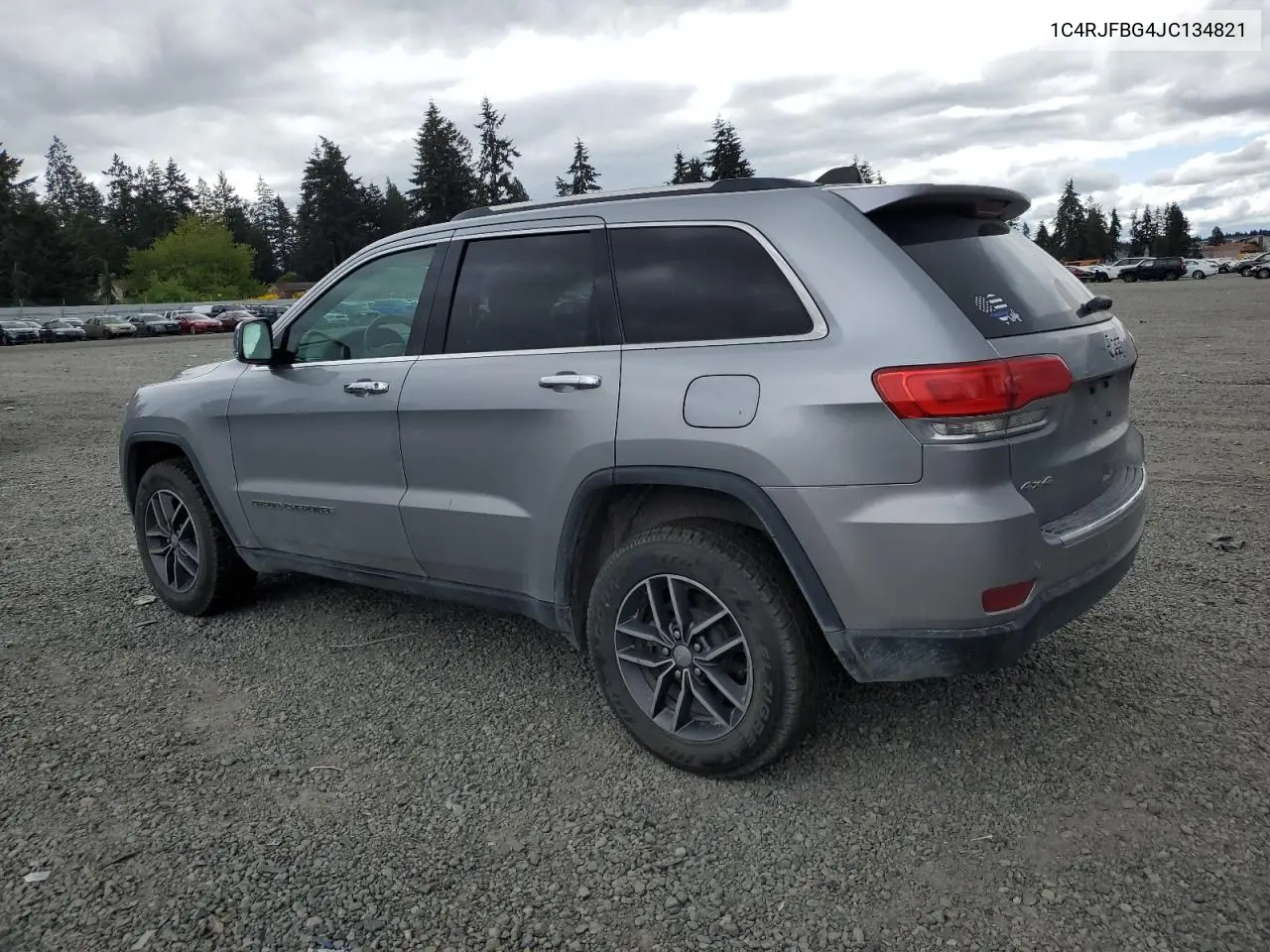 2018 Jeep Grand Cherokee Limited VIN: 1C4RJFBG4JC134821 Lot: 56926605