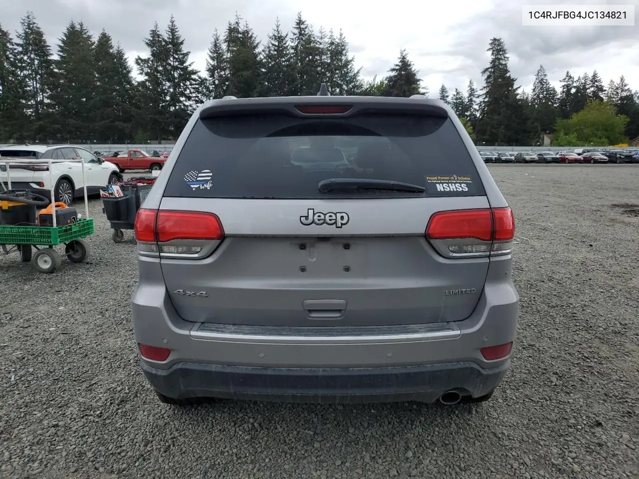 2018 Jeep Grand Cherokee Limited VIN: 1C4RJFBG4JC134821 Lot: 56926605