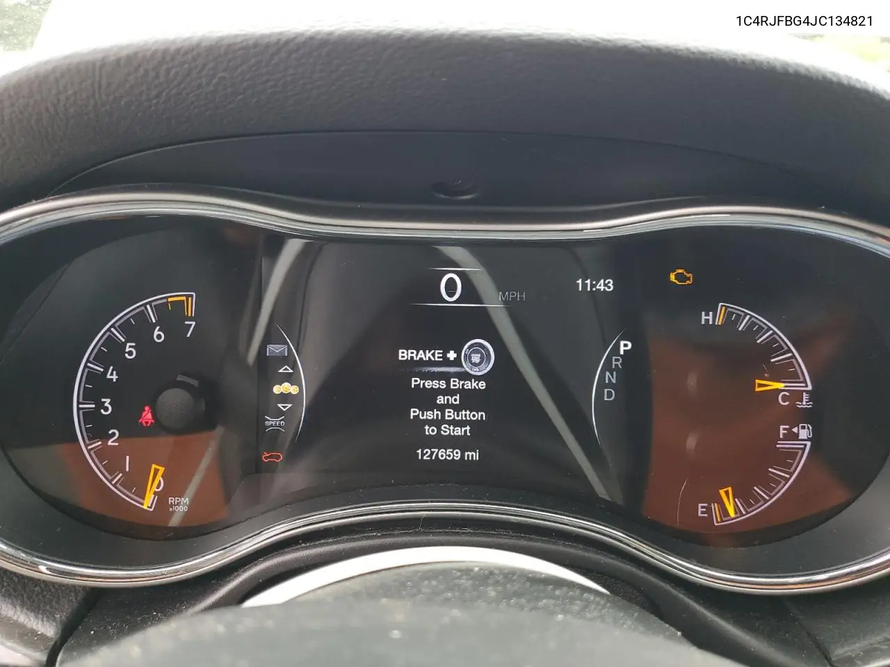 2018 Jeep Grand Cherokee Limited VIN: 1C4RJFBG4JC134821 Lot: 56926605
