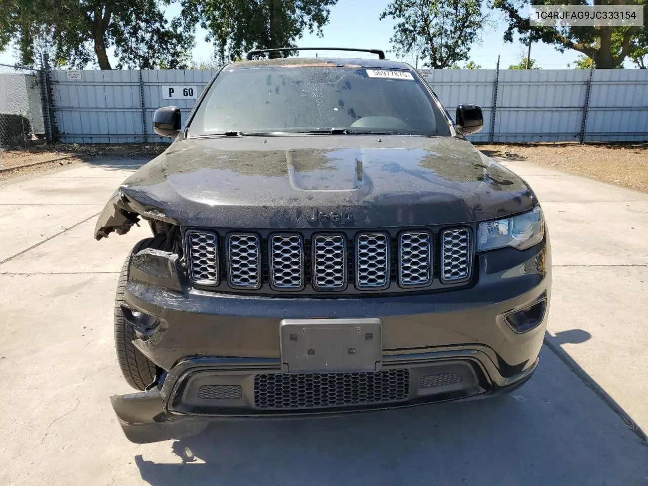 2018 Jeep Grand Cherokee Laredo VIN: 1C4RJFAG9JC333154 Lot: 56977875