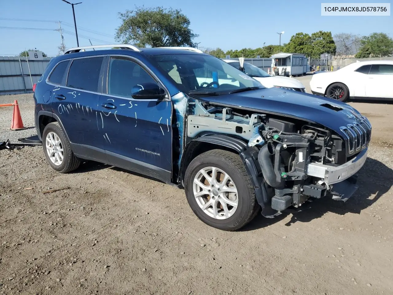 2018 Jeep Cherokee Latitude VIN: 1C4PJMCX8JD578756 Lot: 57334935