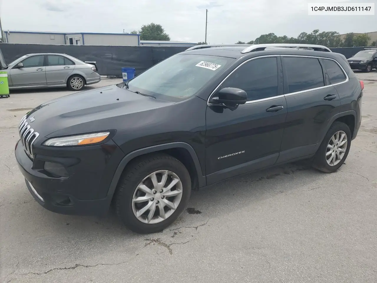 2018 Jeep Cherokee Limited VIN: 1C4PJMDB3JD611147 Lot: 62968775