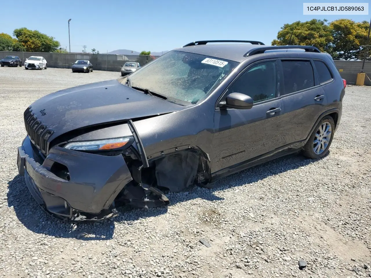 2018 Jeep Cherokee Latitude VIN: 1C4PJLCB1JD589063 Lot: 63110515