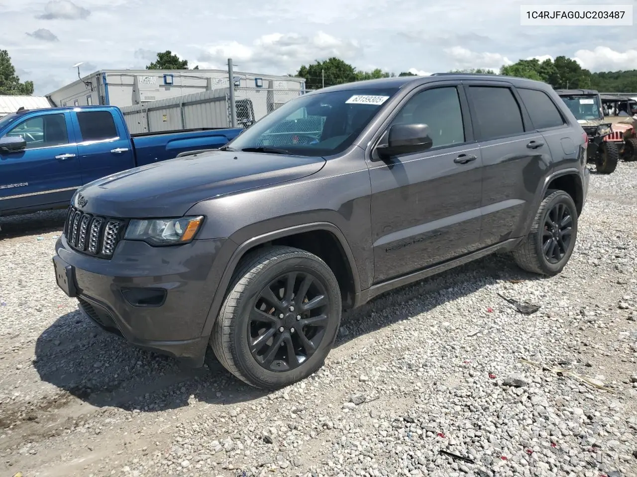 2018 Jeep Grand Cherokee Laredo VIN: 1C4RJFAG0JC203487 Lot: 63159305