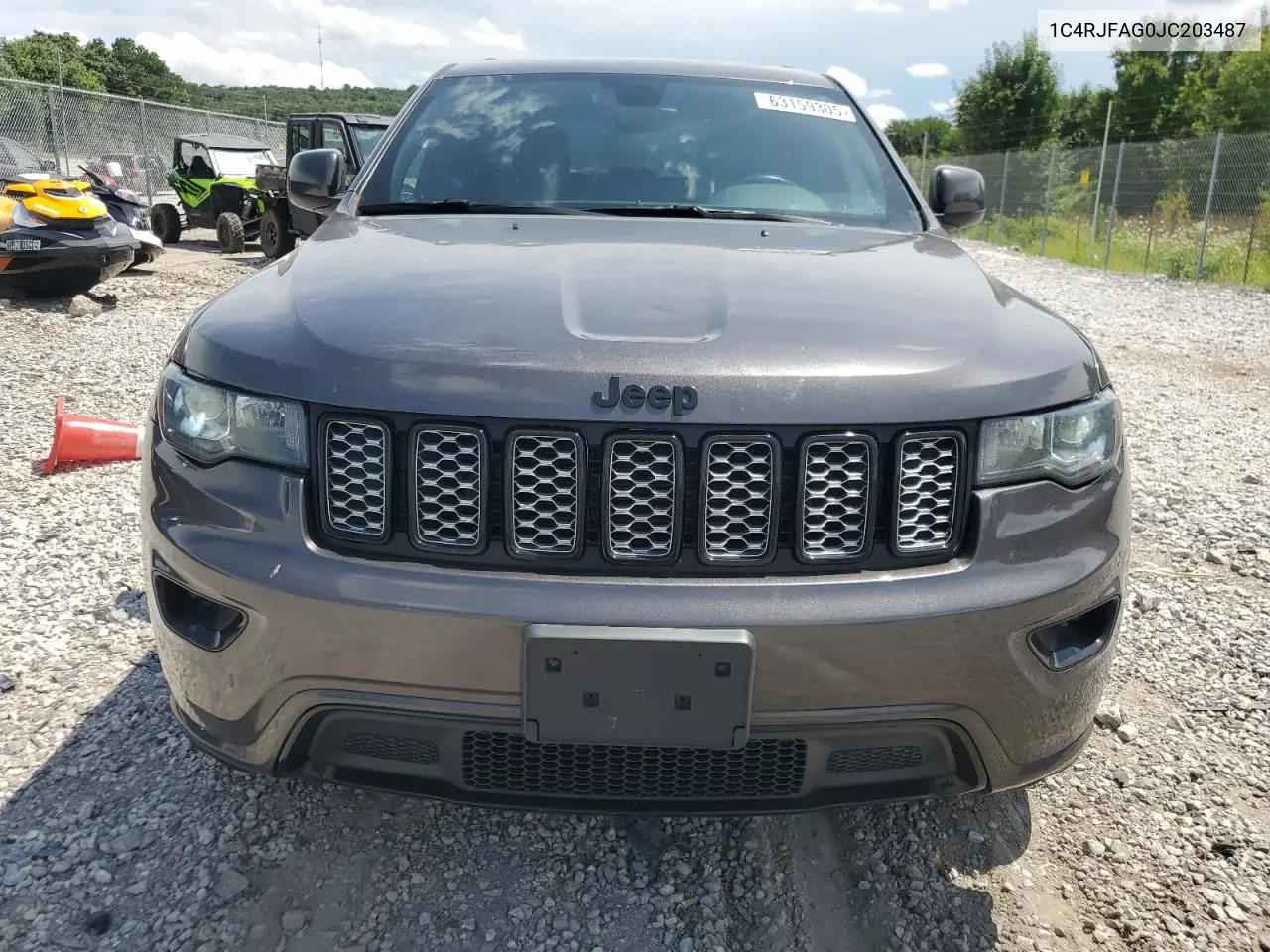 2018 Jeep Grand Cherokee Laredo VIN: 1C4RJFAG0JC203487 Lot: 63159305
