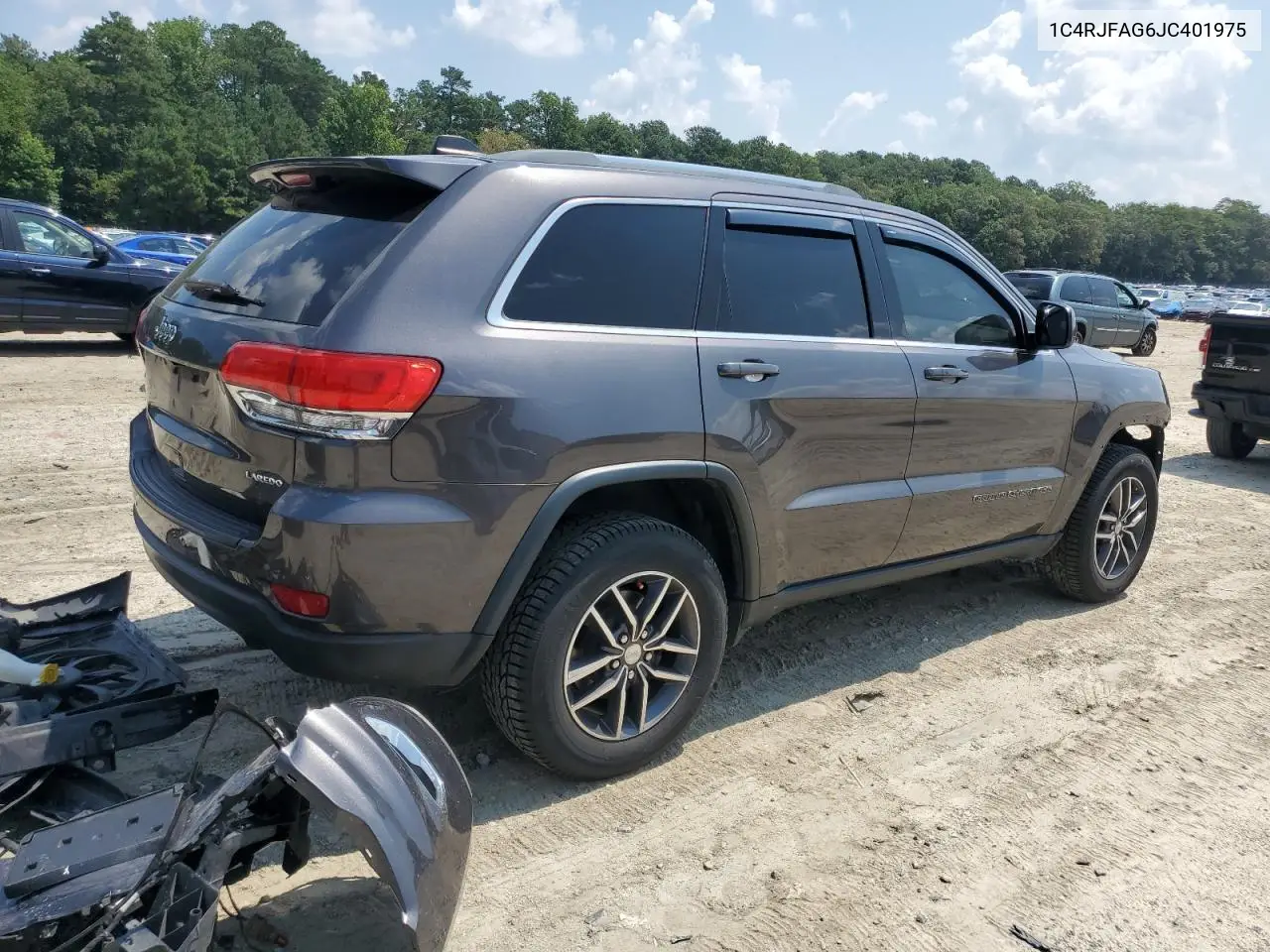 2018 Jeep Grand Cherokee Laredo VIN: 1C4RJFAG6JC401975 Lot: 65646295