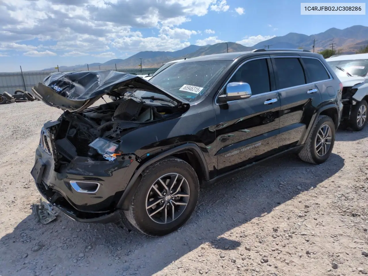 2018 Jeep Grand Cherokee Limited VIN: 1C4RJFBG2JC308286 Lot: 65946315