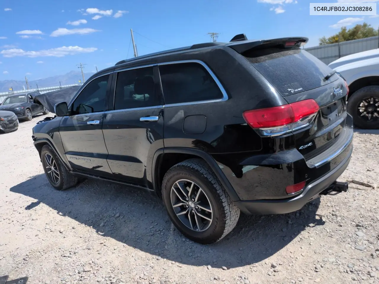 2018 Jeep Grand Cherokee Limited VIN: 1C4RJFBG2JC308286 Lot: 65946315
