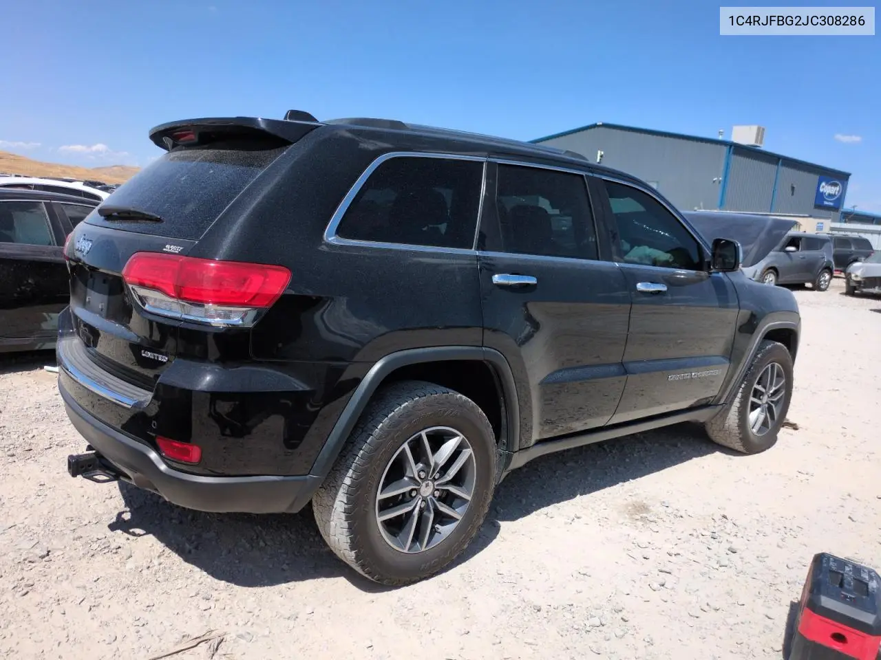 2018 Jeep Grand Cherokee Limited VIN: 1C4RJFBG2JC308286 Lot: 65946315