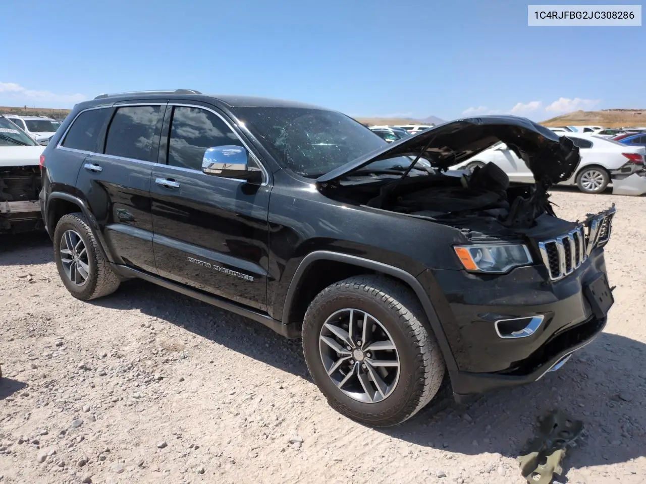 2018 Jeep Grand Cherokee Limited VIN: 1C4RJFBG2JC308286 Lot: 65946315