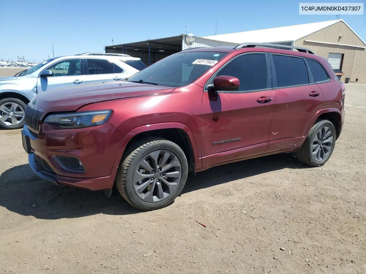 2019 Jeep Cherokee Limited VIN: 1C4PJMDN0KD437307 Lot: 54917945