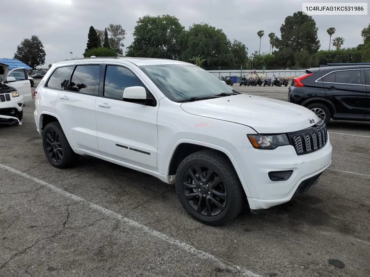 2019 Jeep Grand Cherokee Laredo VIN: 1C4RJFAG1KC531986 Lot: 55800625