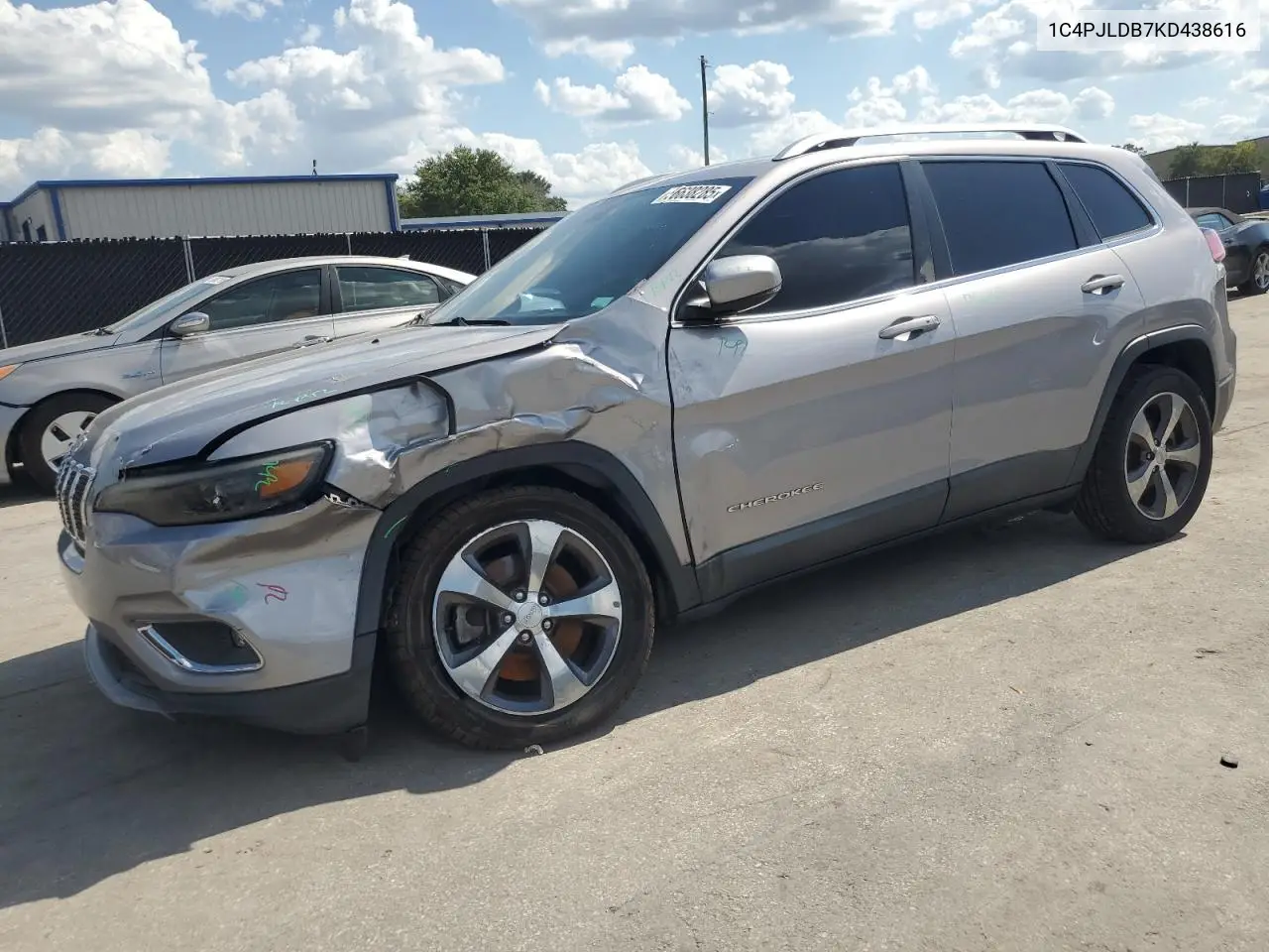 1c4pjldb7kd438616 1C4PJLDB7KD438616 2019 Jeep Cherokee Limited