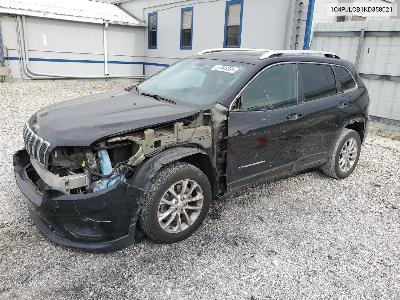 2019 Jeep Cherokee Latitude VIN: 1C4PJLCB1KD358021 Lot: 57343395